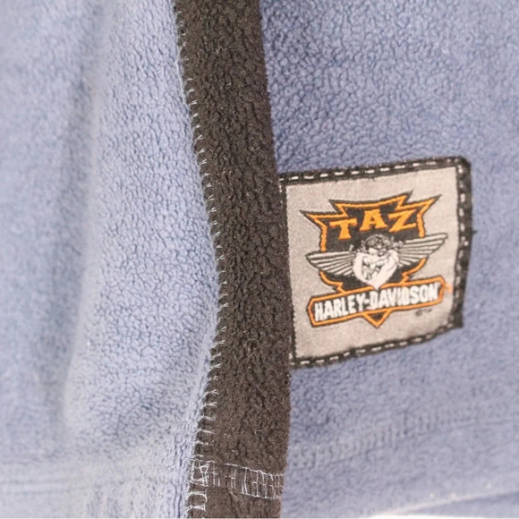 Harley Davidson-Looney Tunes Taz Tazmanian Devil Fleece Pullover - Large - Picture 2 of 11